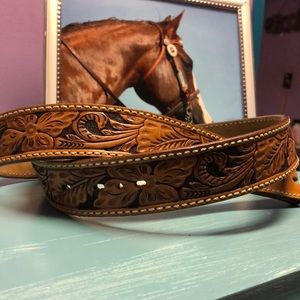 Floral Tony Lama Belt